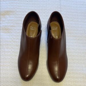 Clarks Women’s Brielle Abby Leather Wedge Shoes